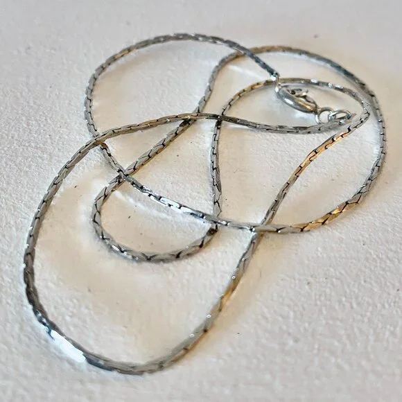 3 For $25 Silver Chain 16" - Picture 2 of 5